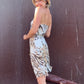 The Miranda 1990s Cowlneck Dress