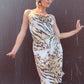 The Miranda 1990s Cowlneck Dress