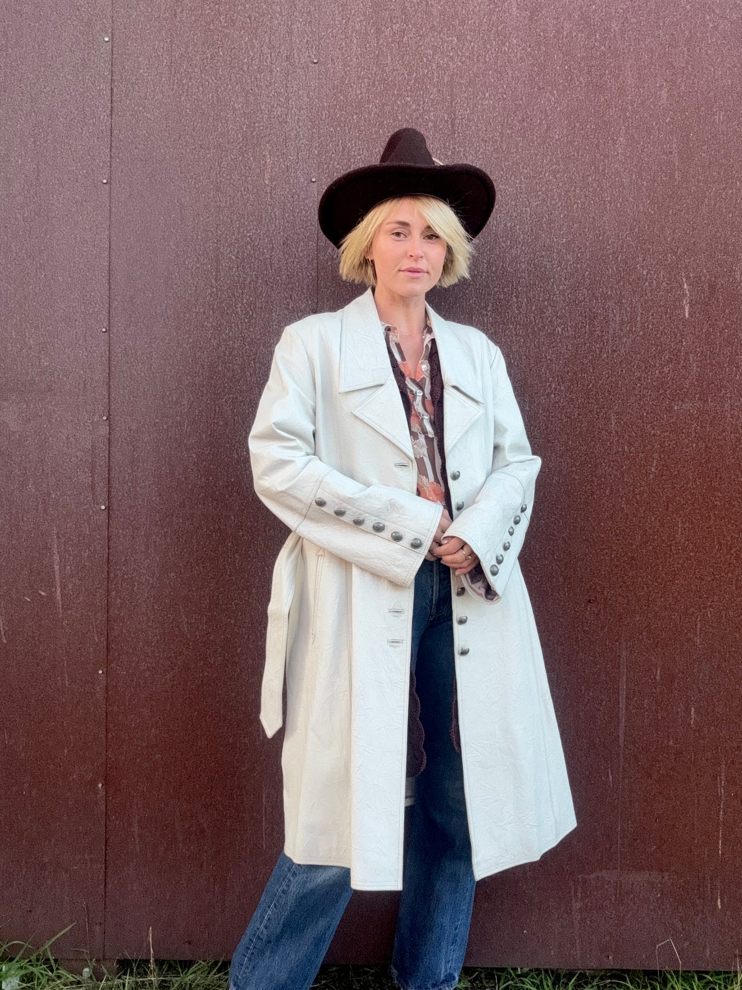 The Laurel Leather Coat