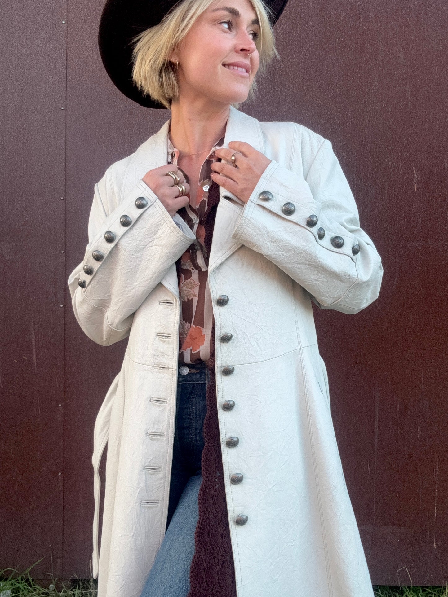 The Laurel Leather Coat