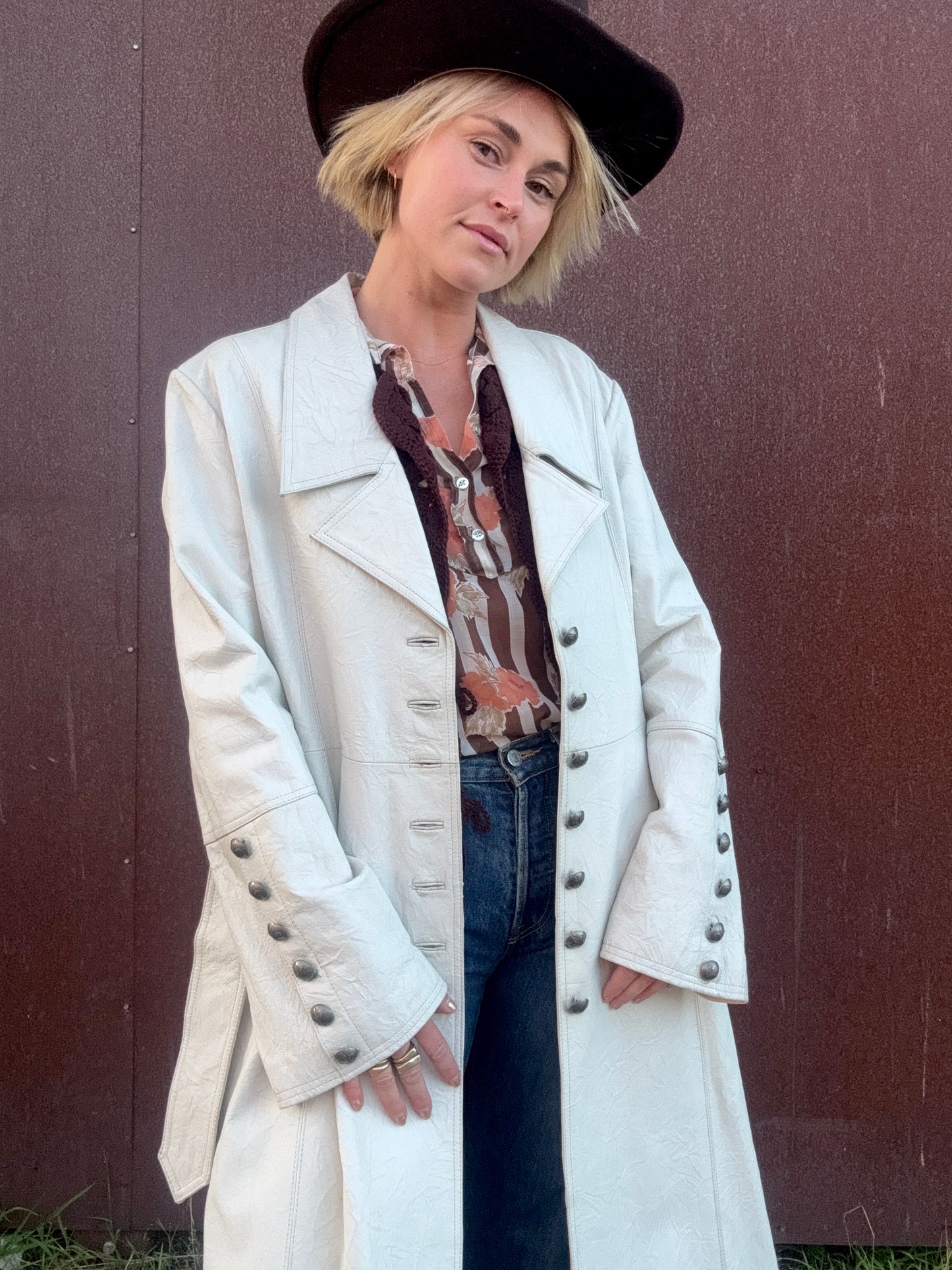 The Laurel Leather Coat