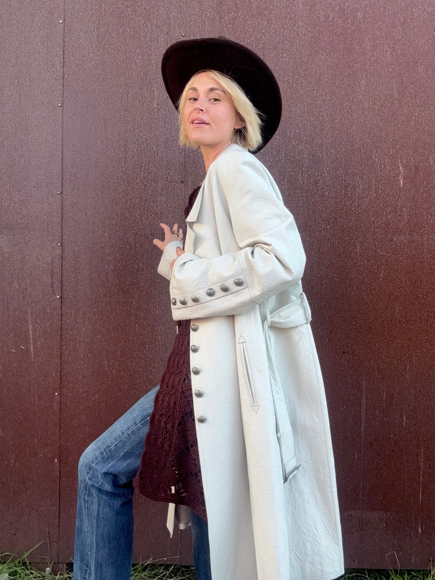 The Laurel Leather Coat