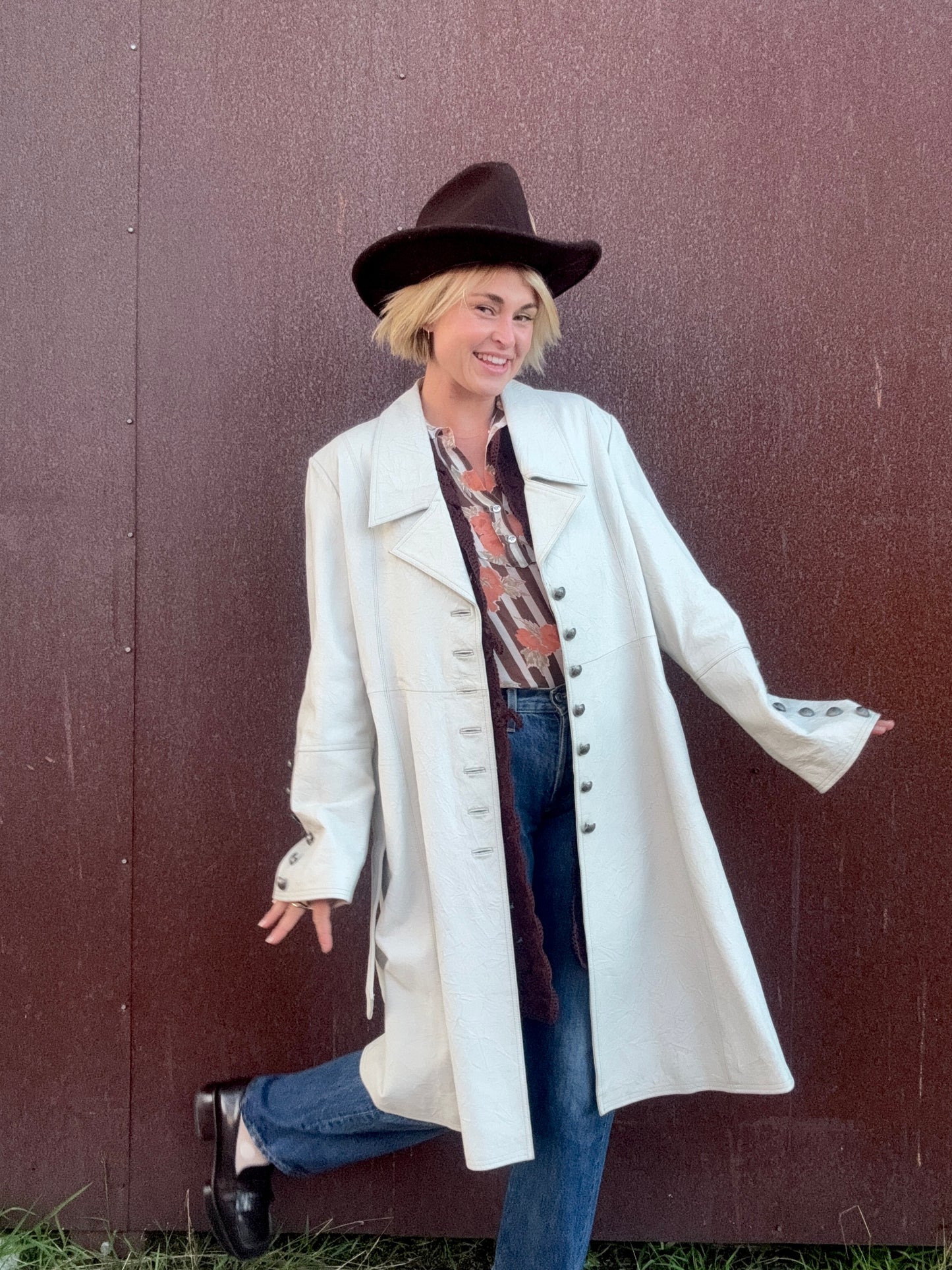 The Laurel Leather Coat