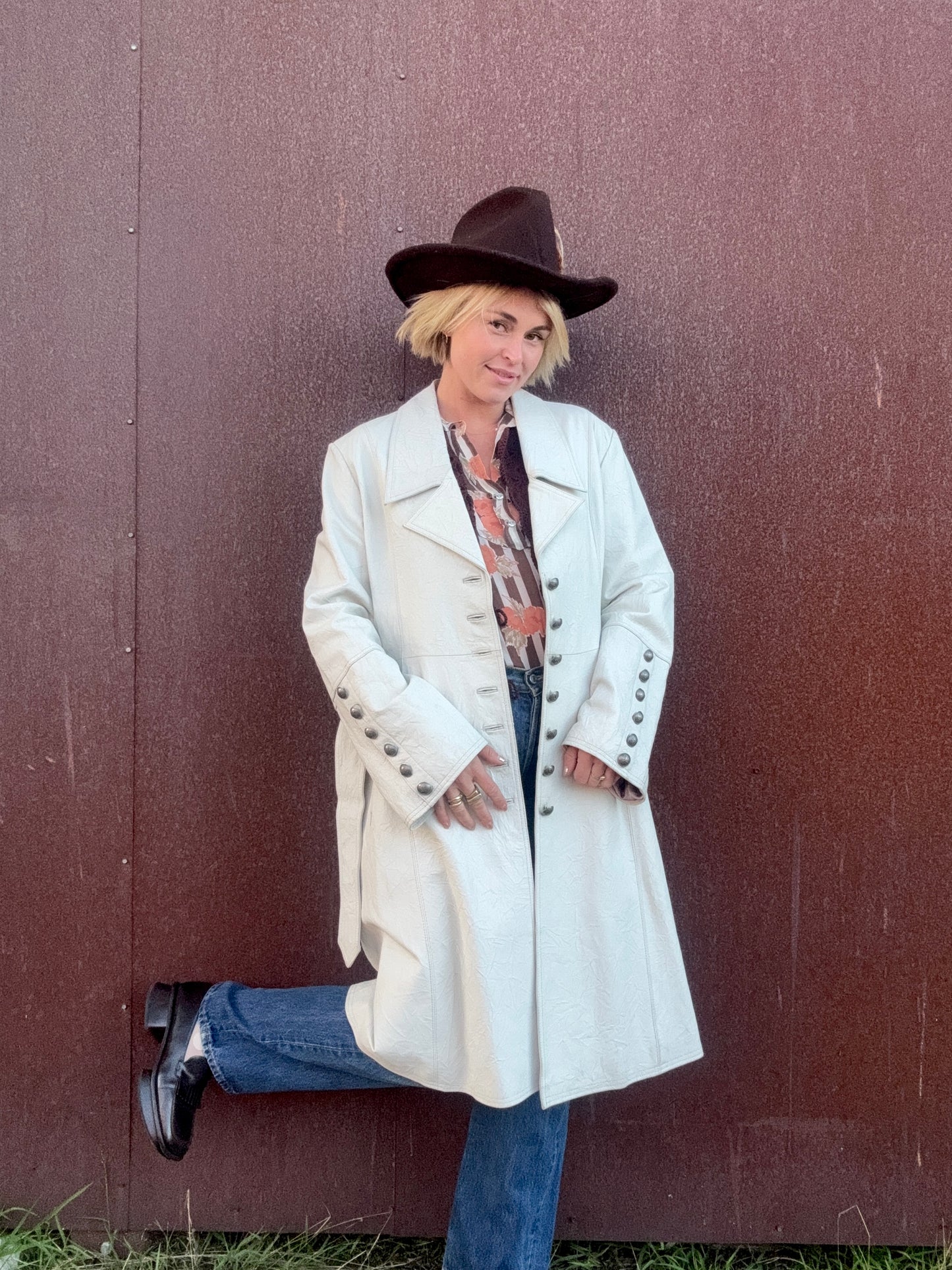 The Laurel Leather Coat