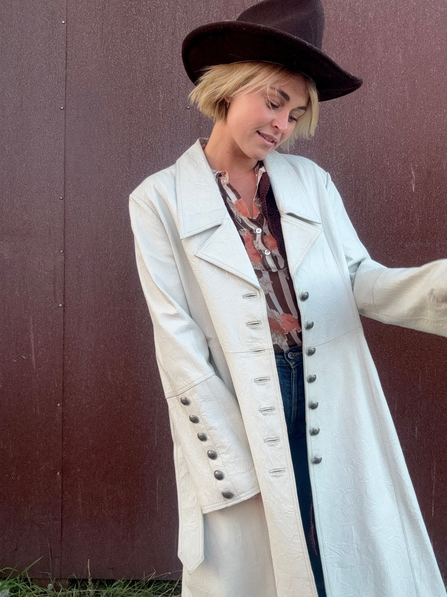 The Laurel Leather Coat