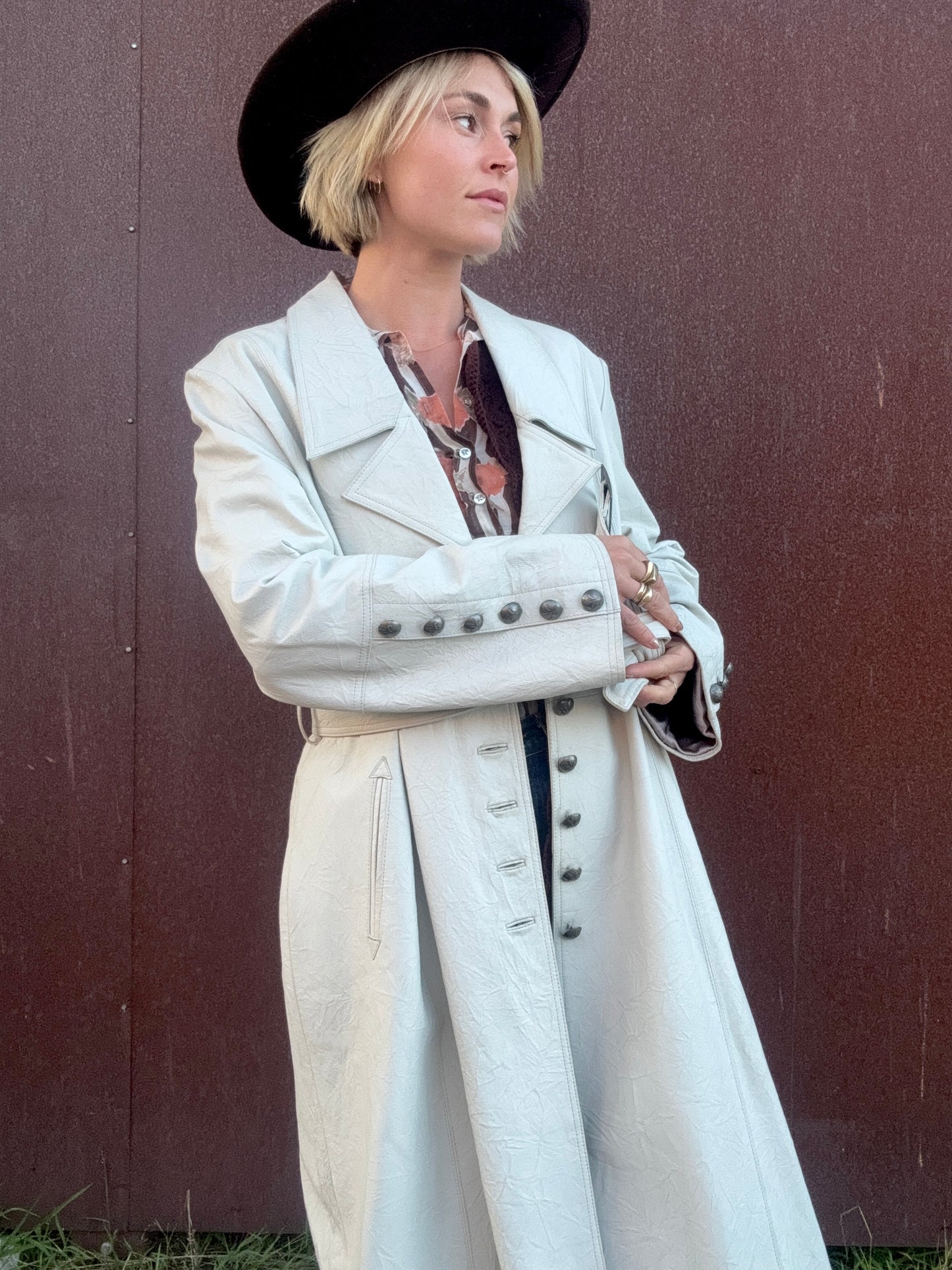 The Laurel Leather Coat