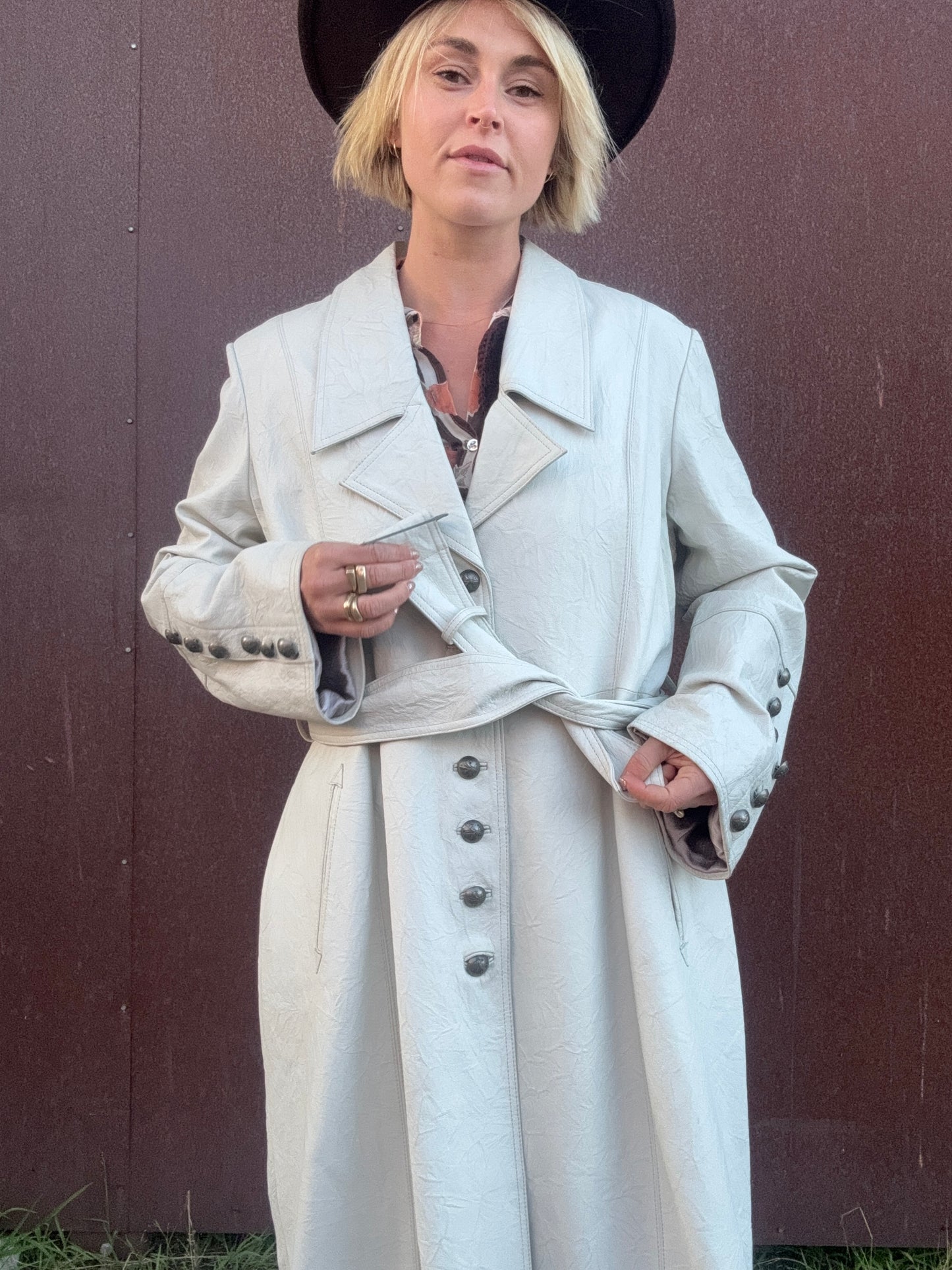 The Laurel Leather Coat