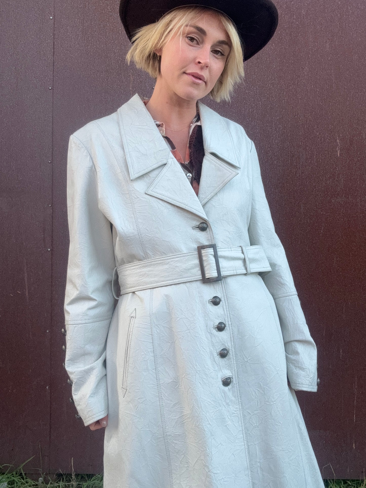 The Laurel Leather Coat