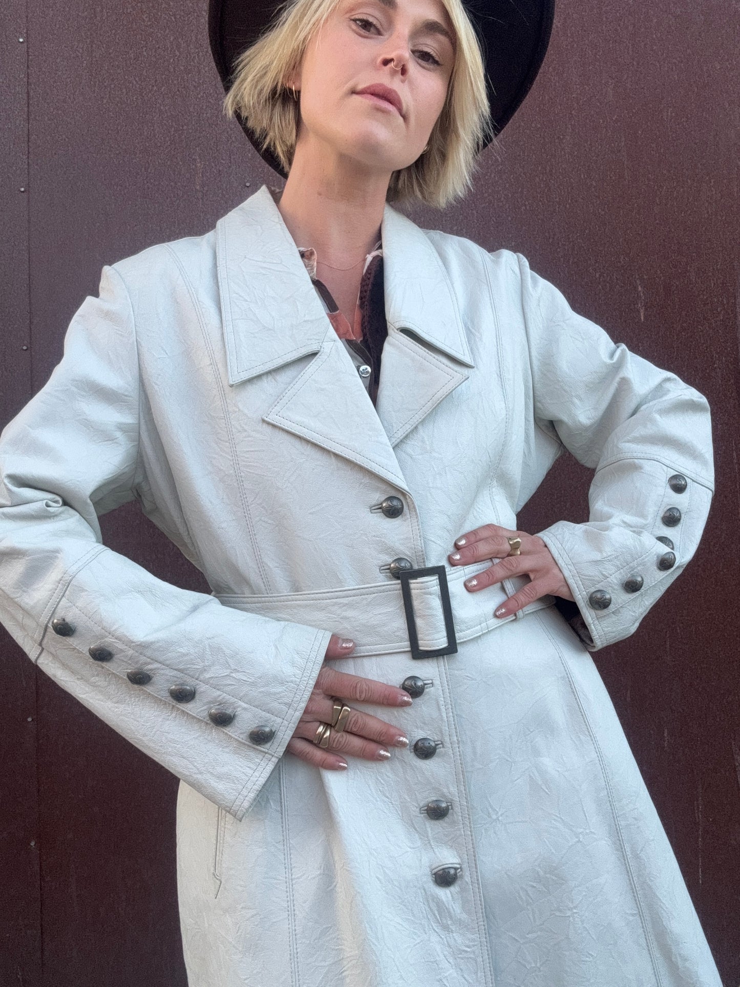 The Laurel Leather Coat