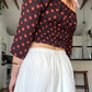 The Raven Polka Dot Top