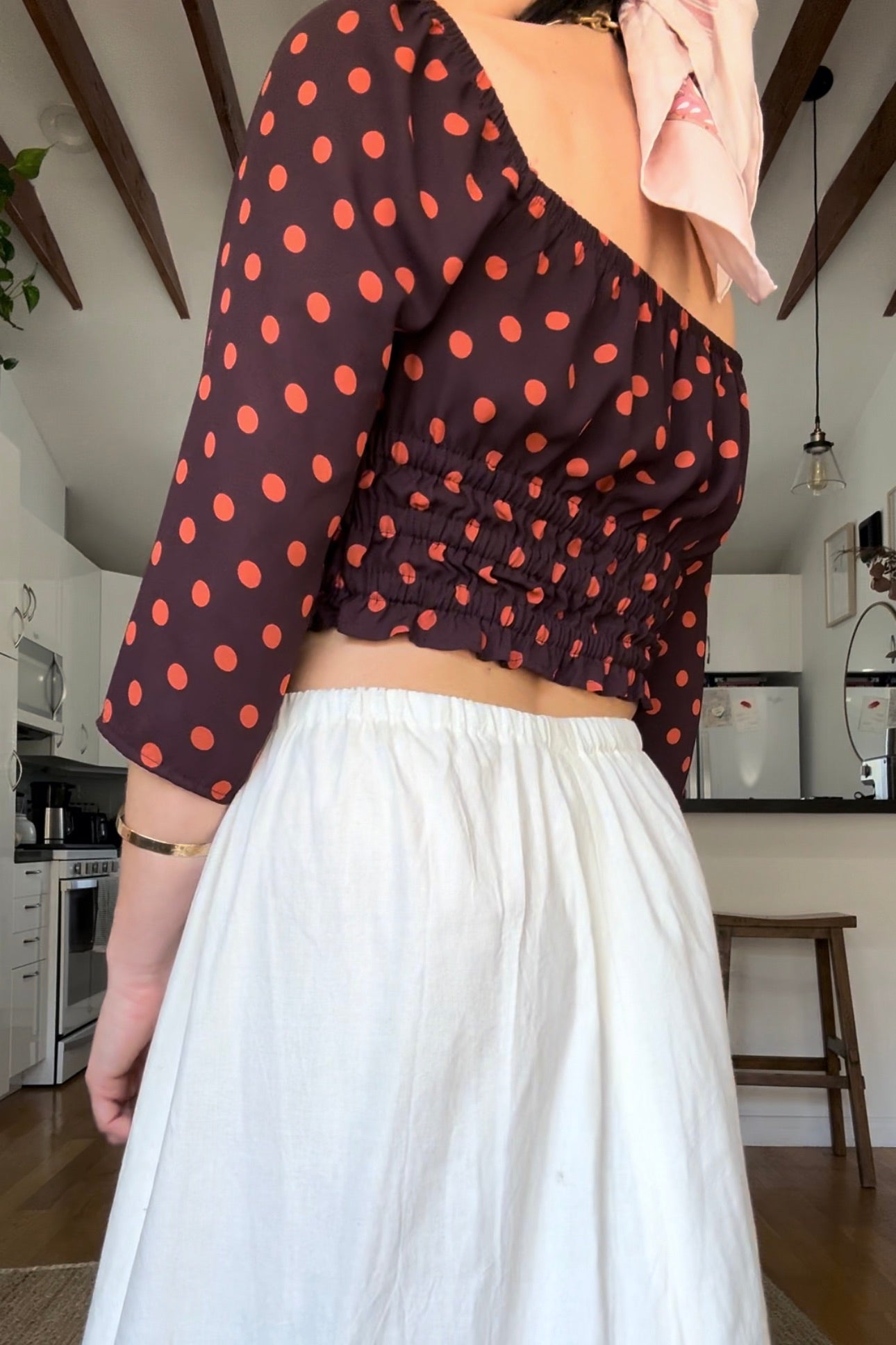 The Raven Polka Dot Top