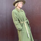 The Portia Leather-Trimmed Trench