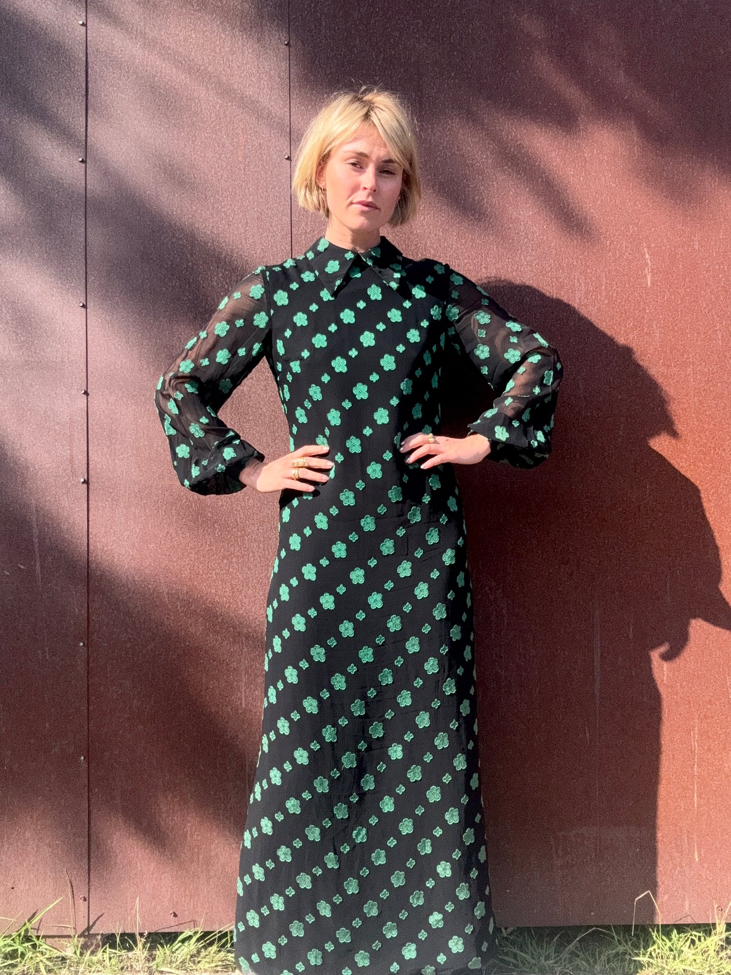 The Jon Mandl 1960s Chiffon Maxi Dress
