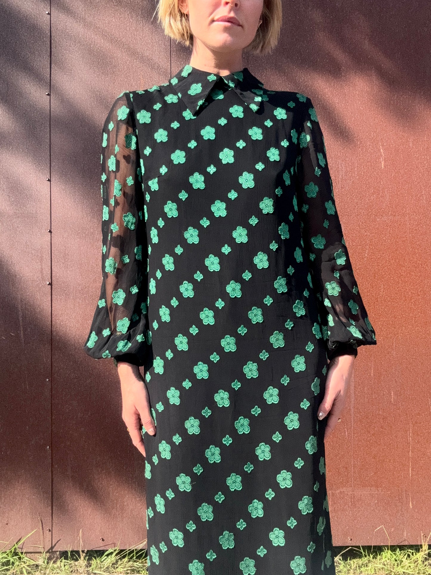 The Jon Mandl 1960s Chiffon Maxi Dress