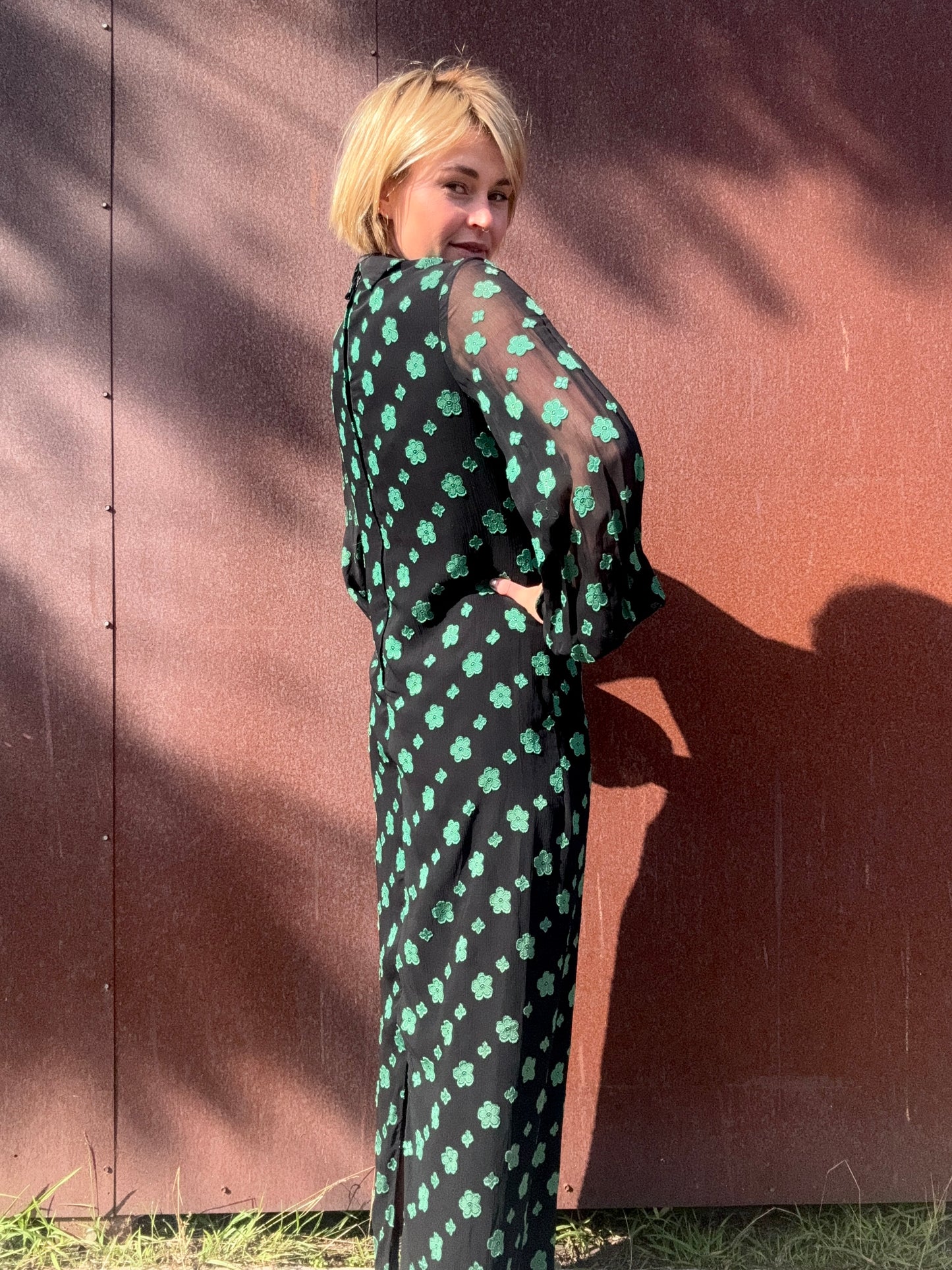 The Jon Mandl 1960s Chiffon Maxi Dress