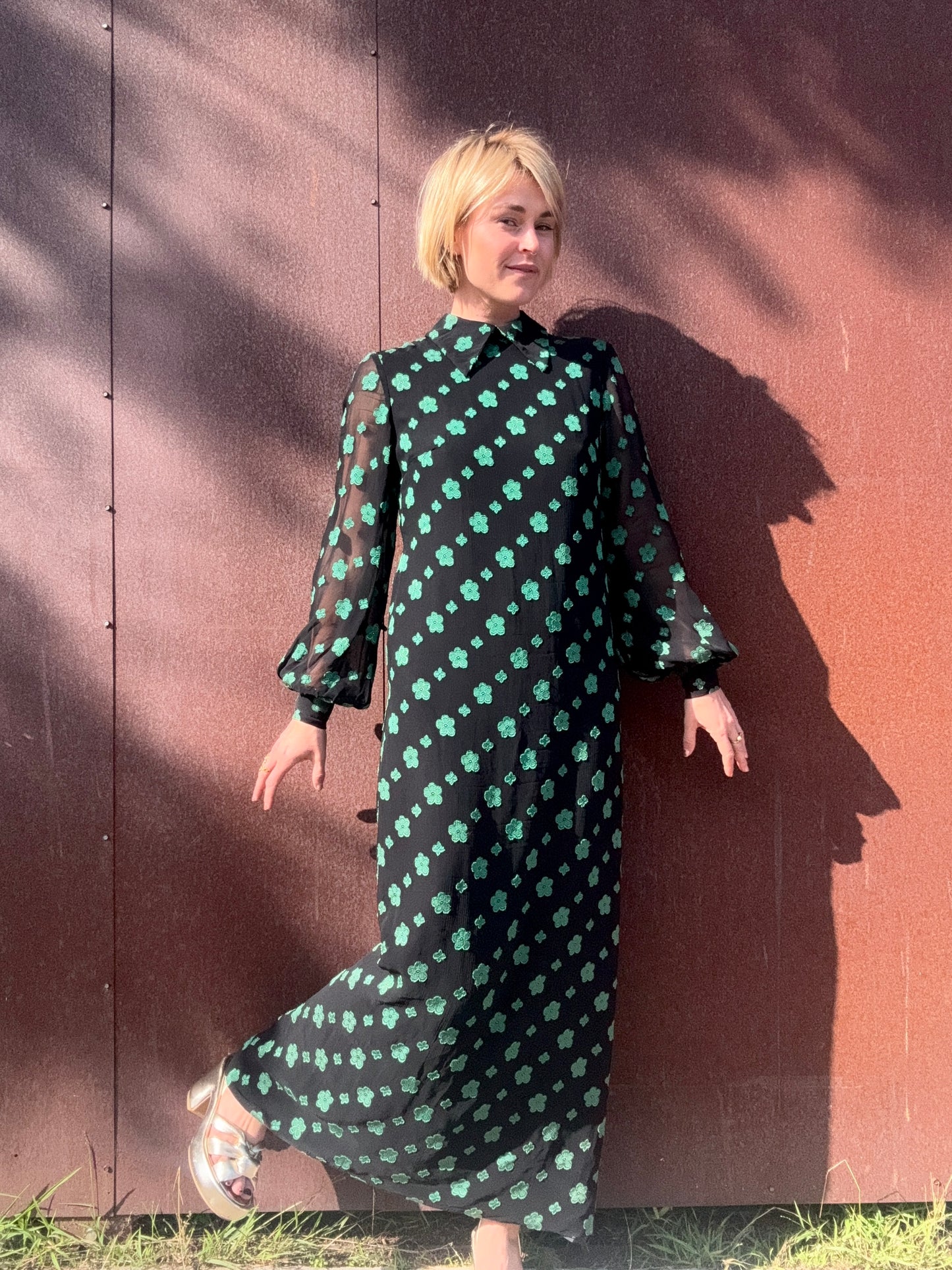 The Jon Mandl 1960s Chiffon Maxi Dress