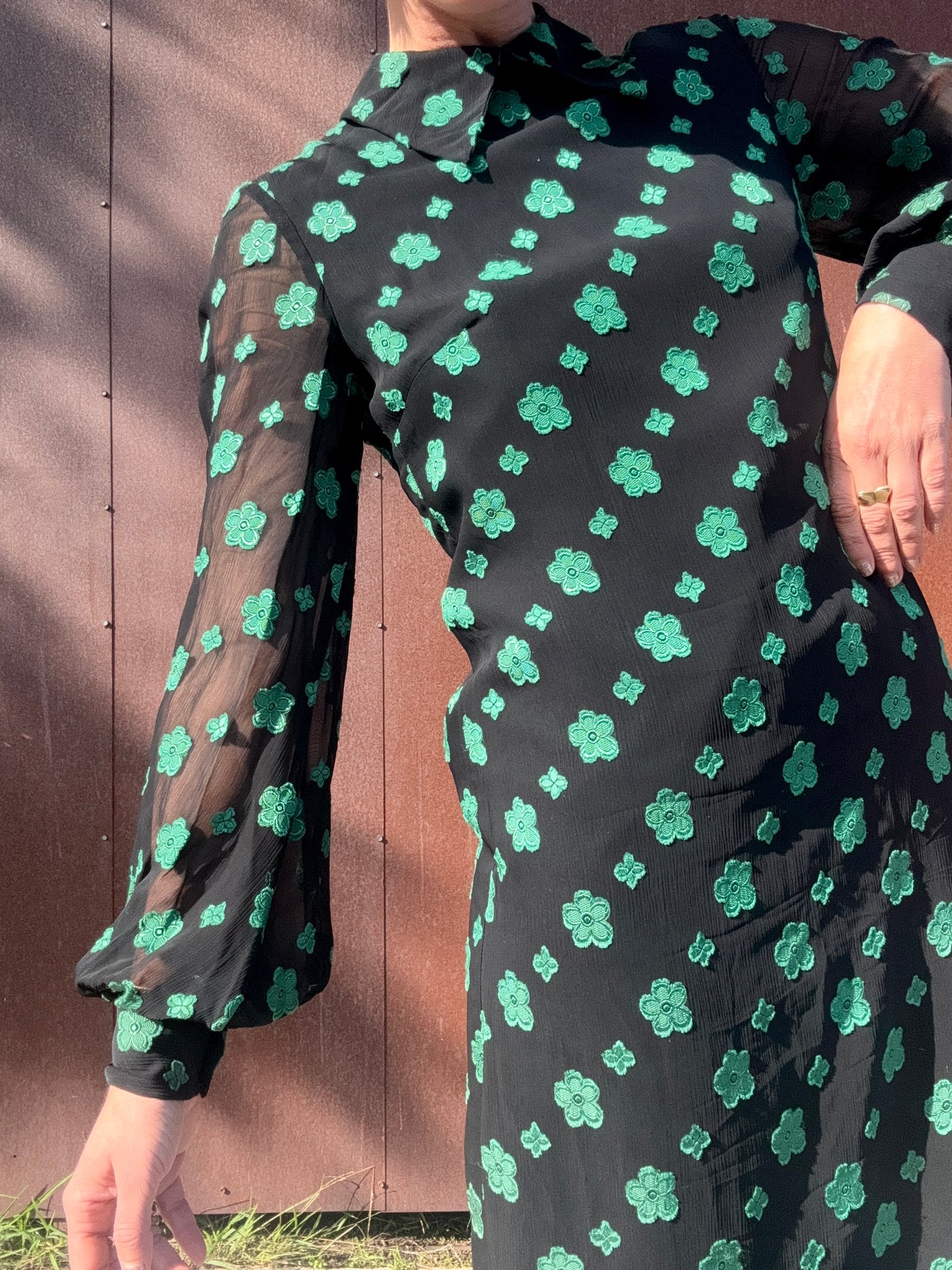 The Jon Mandl 1960s Chiffon Maxi Dress