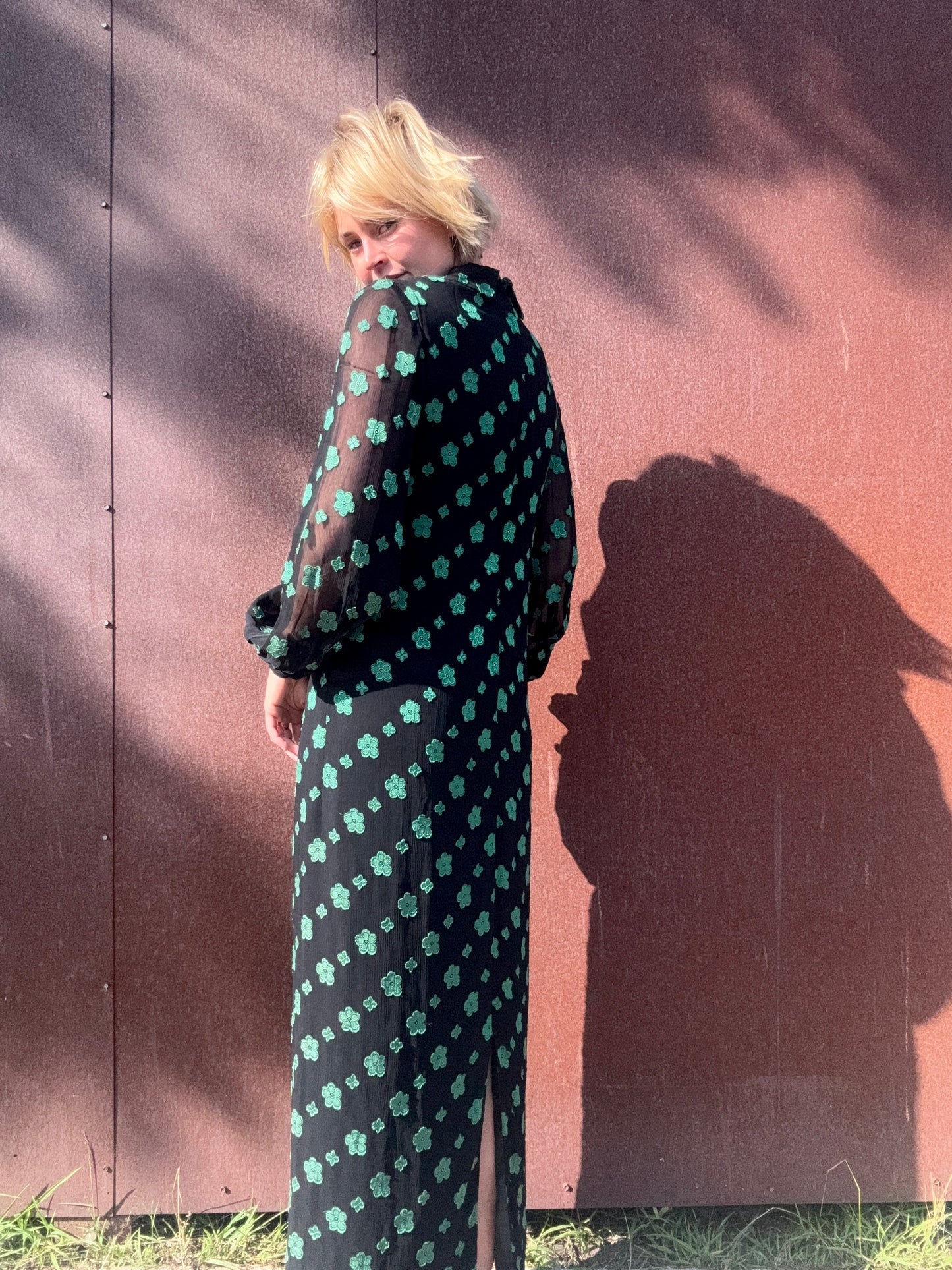 The Jon Mandl 1960s Chiffon Maxi Dress