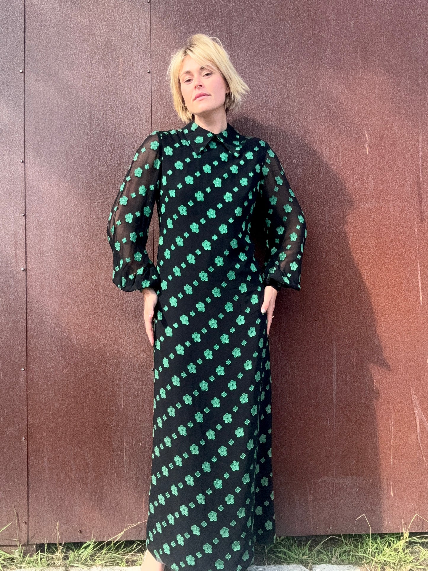 The Jon Mandl 1960s Chiffon Maxi Dress