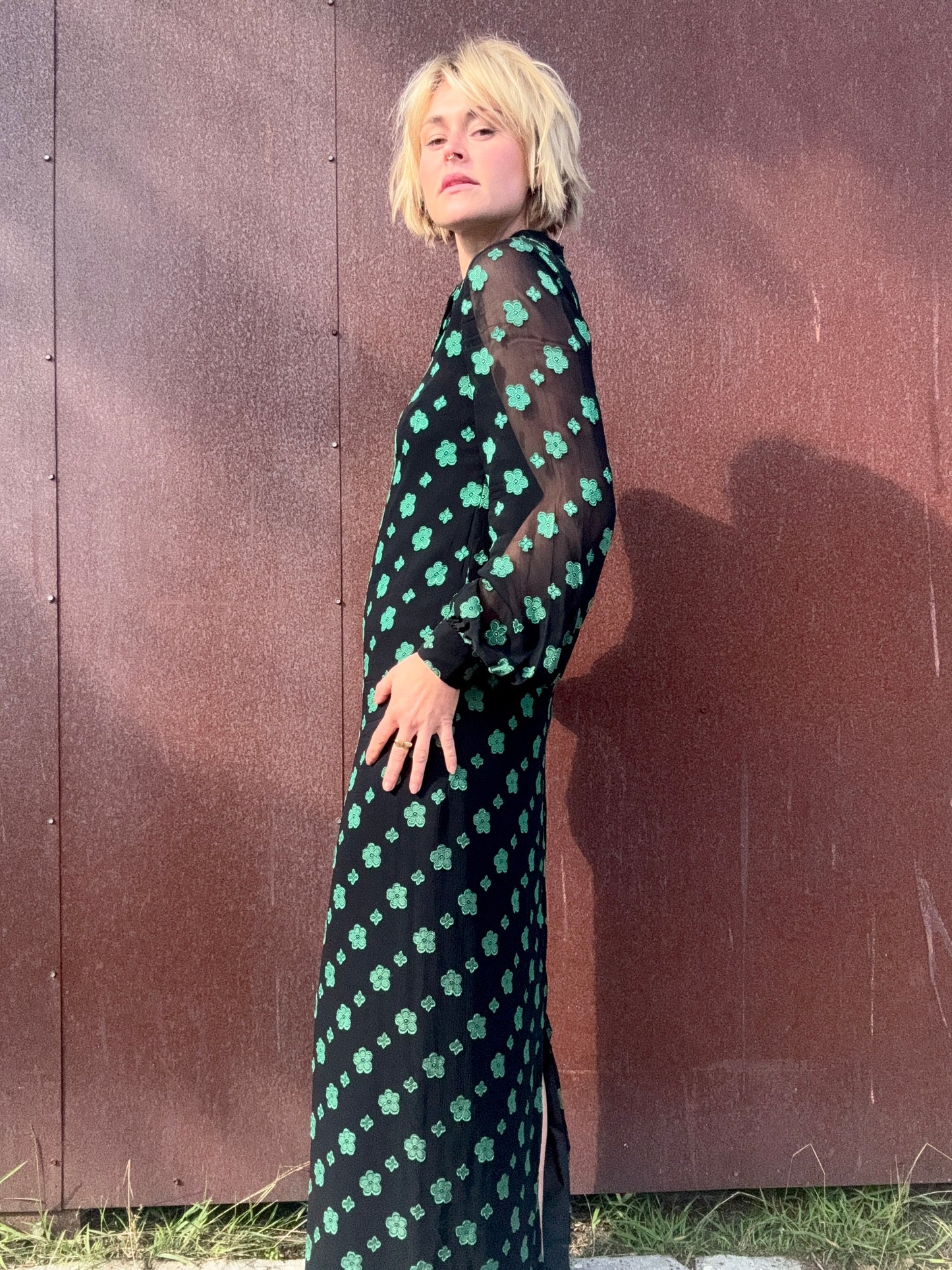 The Jon Mandl 1960s Chiffon Maxi Dress