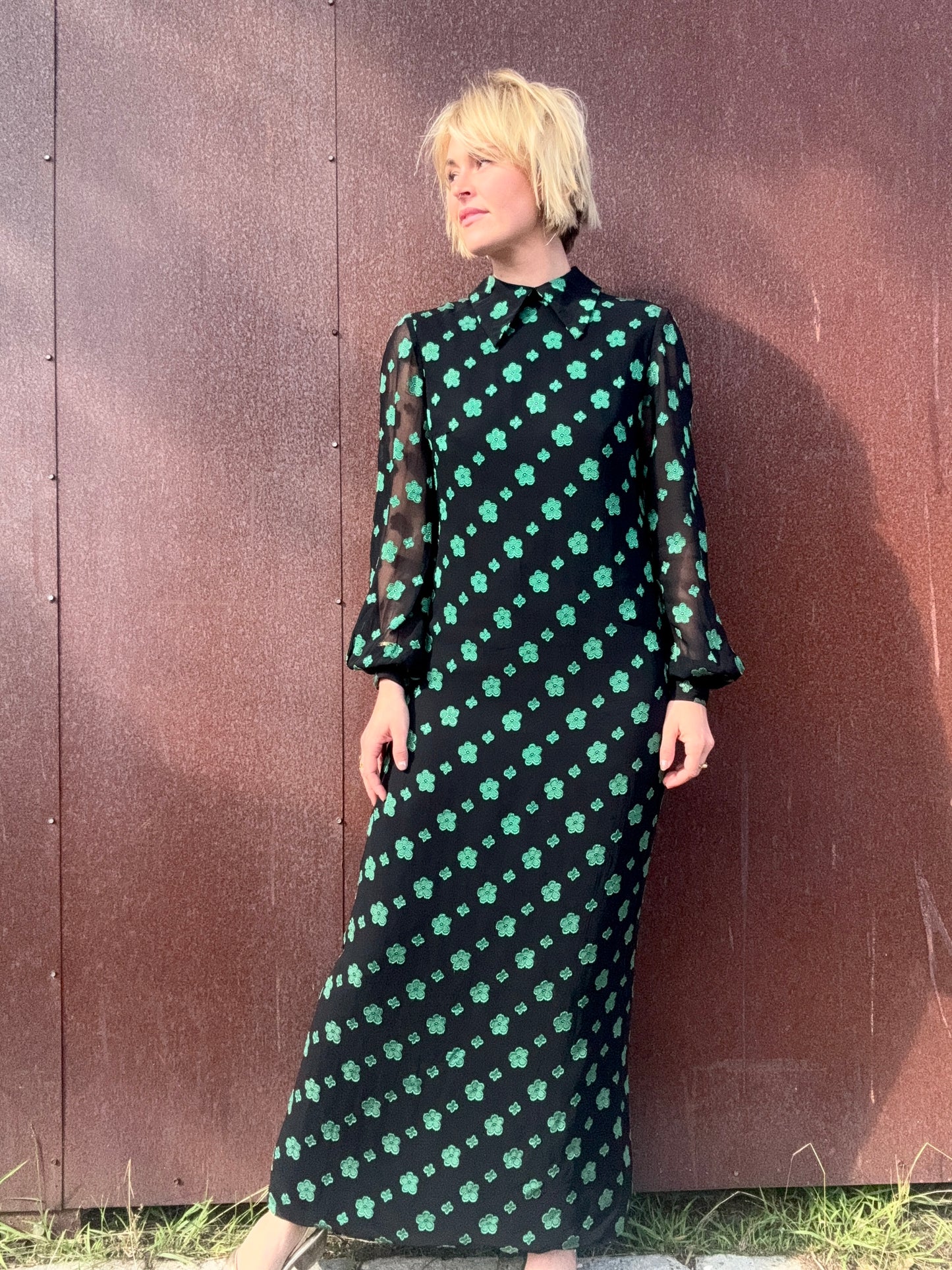 The Jon Mandl 1960s Chiffon Maxi Dress