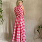 The Annette 1970s Handmade Gingham Dress