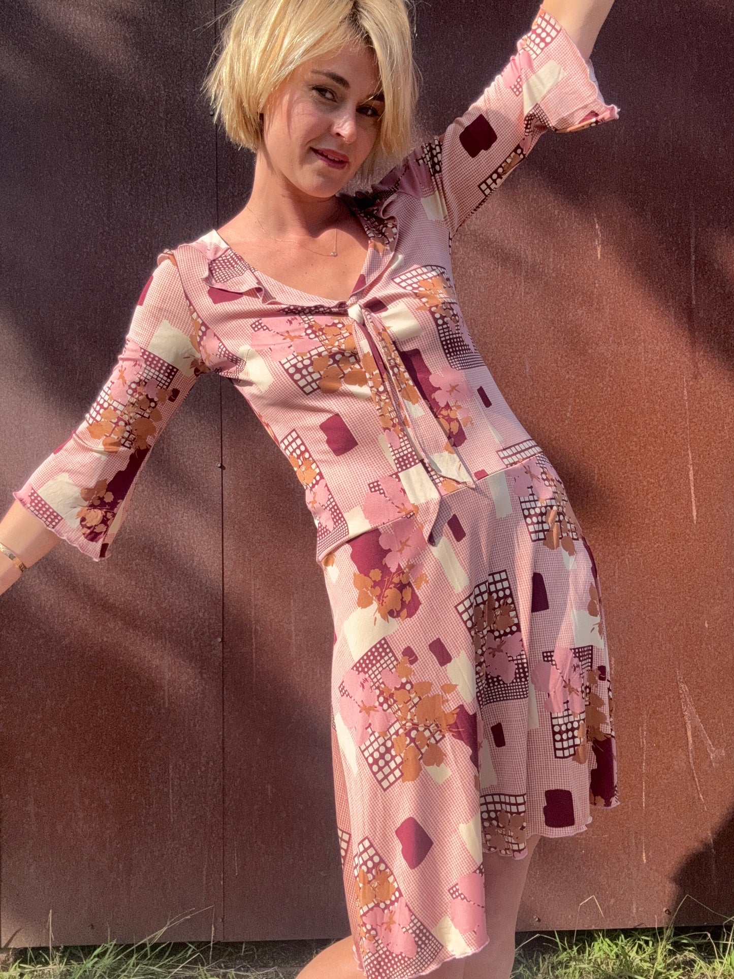 The Marcella 1970s Silk Dress