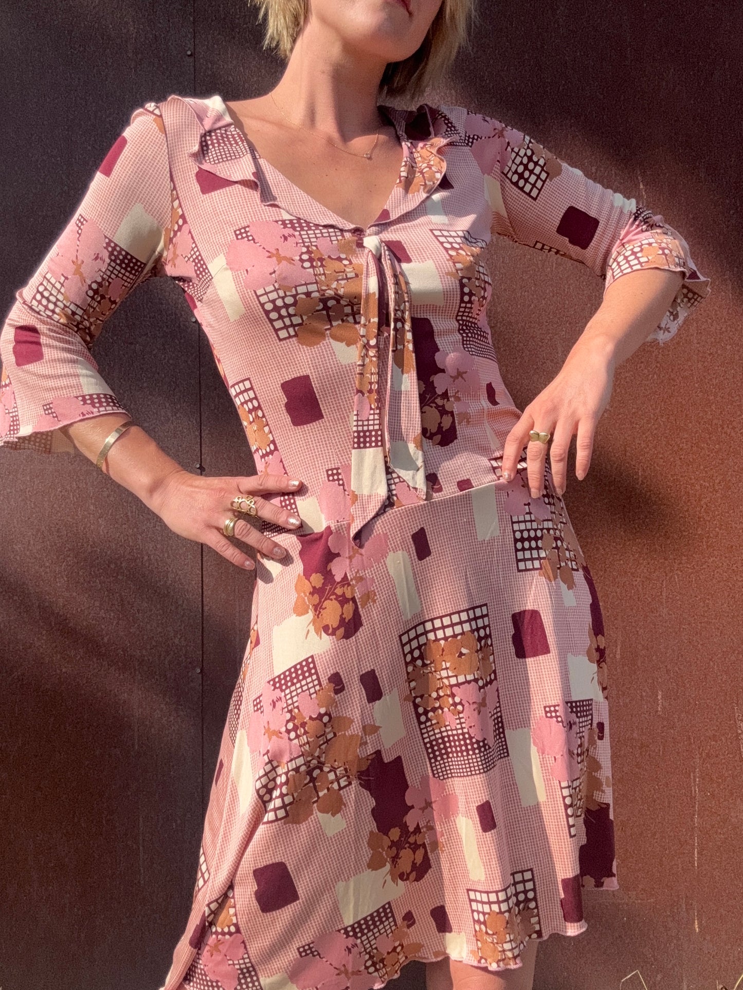 The Marcella 1970s Silk Dress