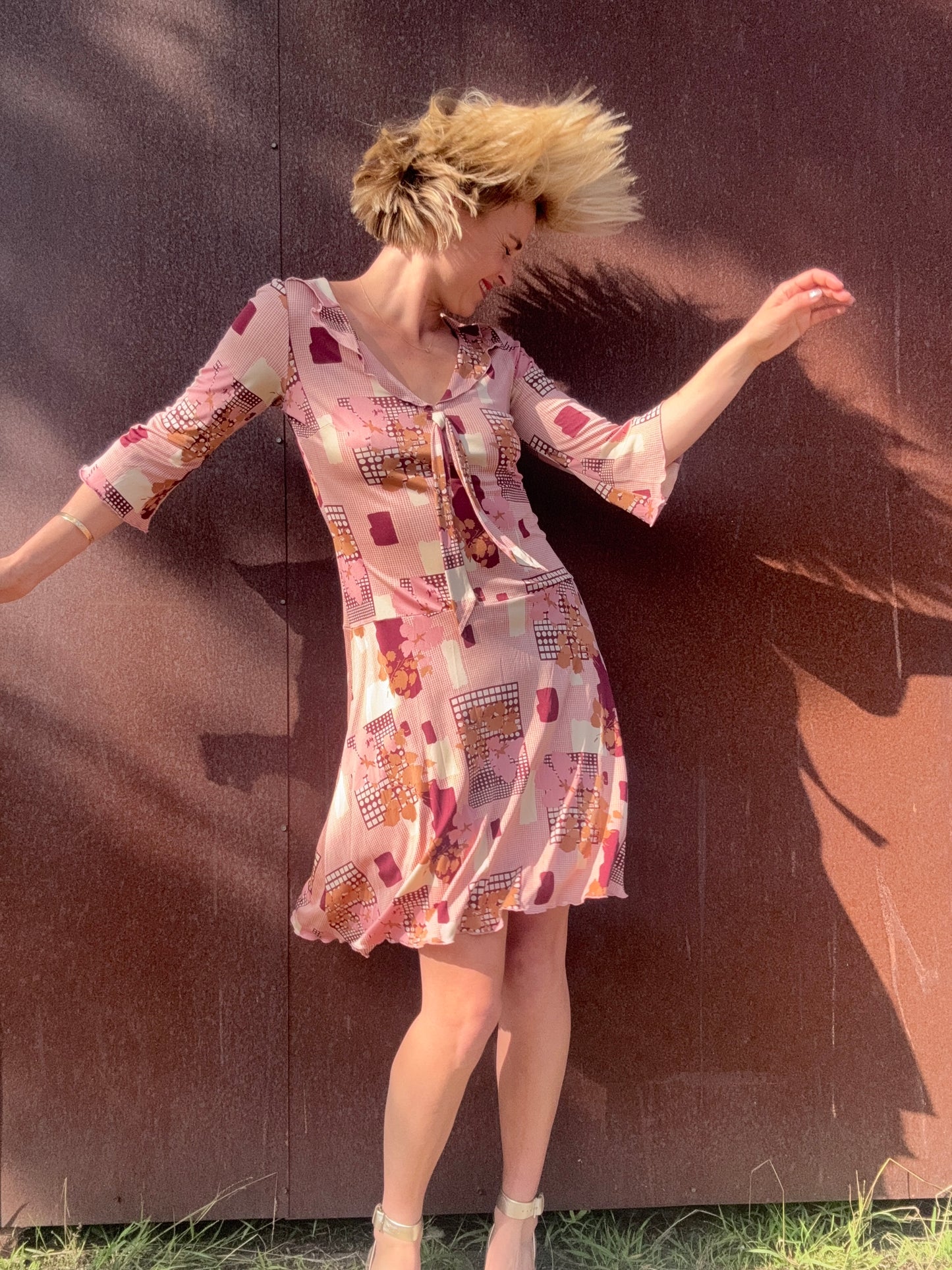 The Marcella 1970s Silk Dress