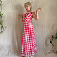 The Annette 1970s Handmade Gingham Dress