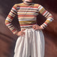 The Lorenza 1990s Striped Turtleneck