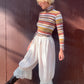The Lorenza 1990s Striped Turtleneck