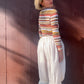 The Lorenza 1990s Striped Turtleneck