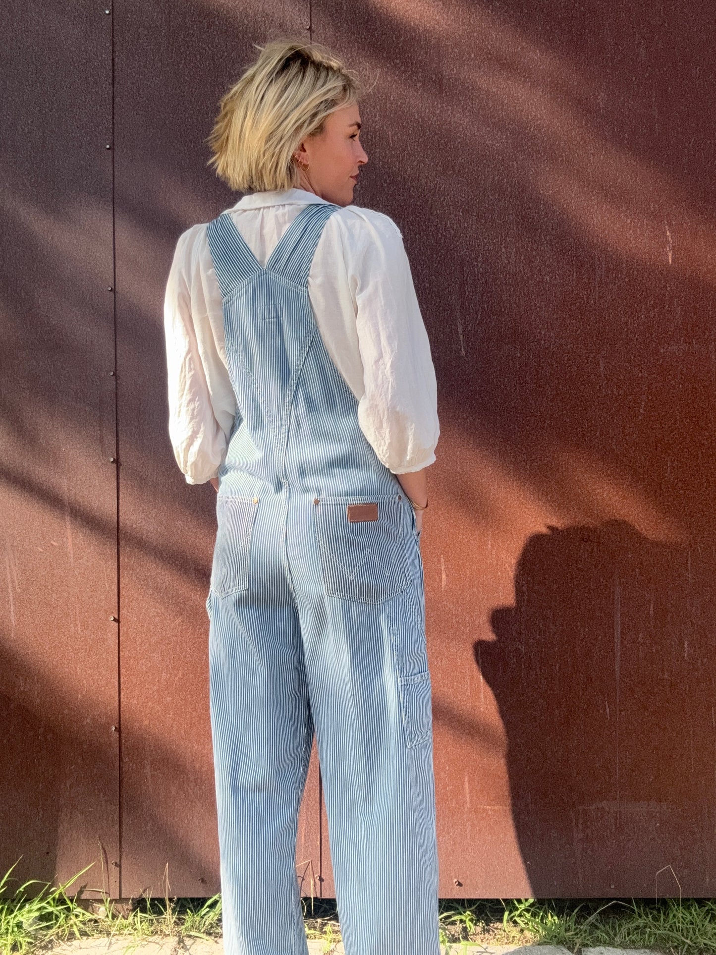 The Wrangler Pinstriped Overalls