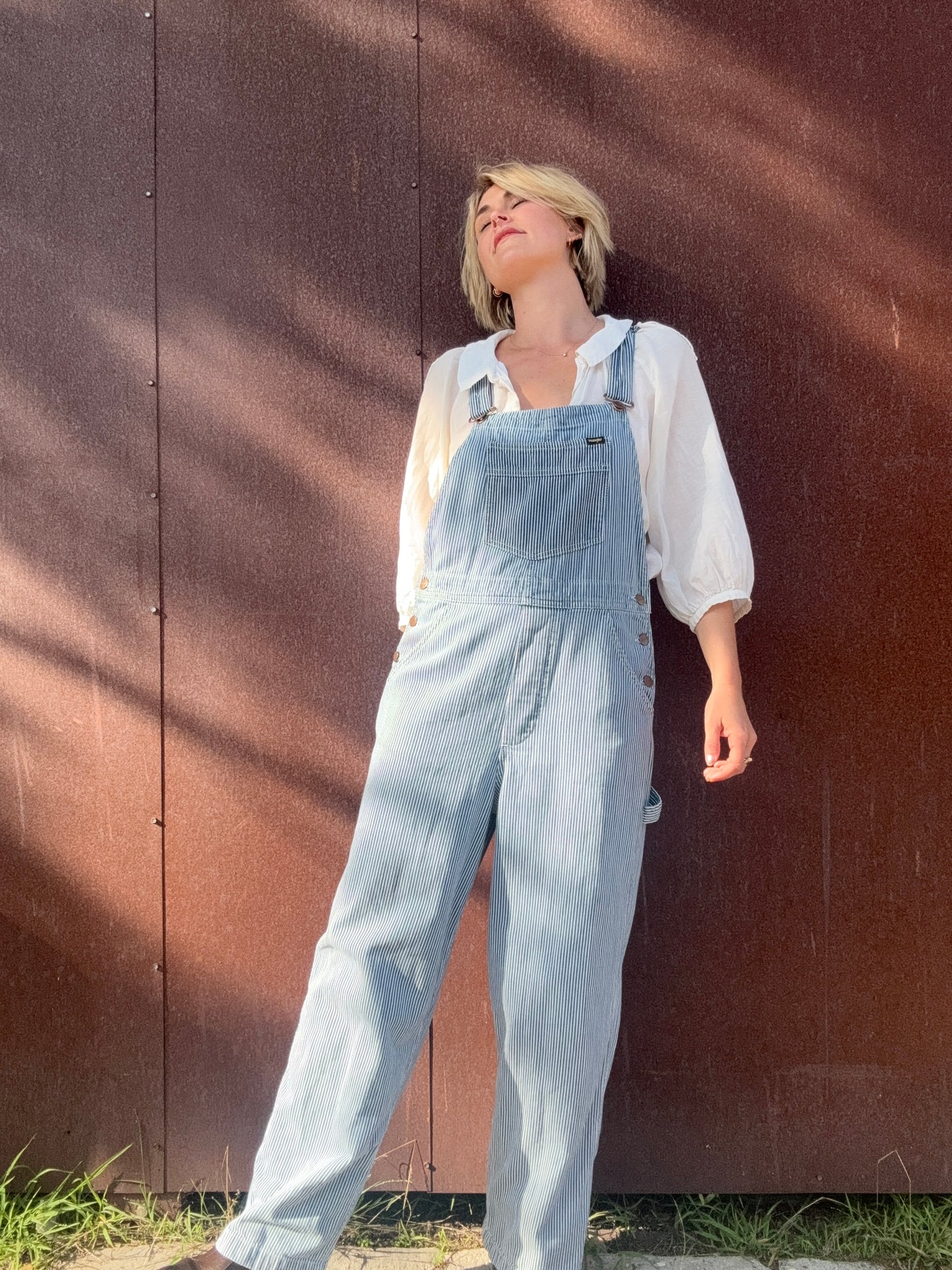 The Wrangler Pinstriped Overalls