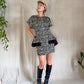 The Christie 1980s Peplum Mini Dress