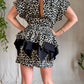 The Christie 1980s Peplum Mini Dress