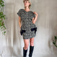 The Christie 1980s Peplum Mini Dress