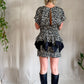 The Christie 1980s Peplum Mini Dress