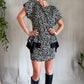 The Christie 1980s Peplum Mini Dress