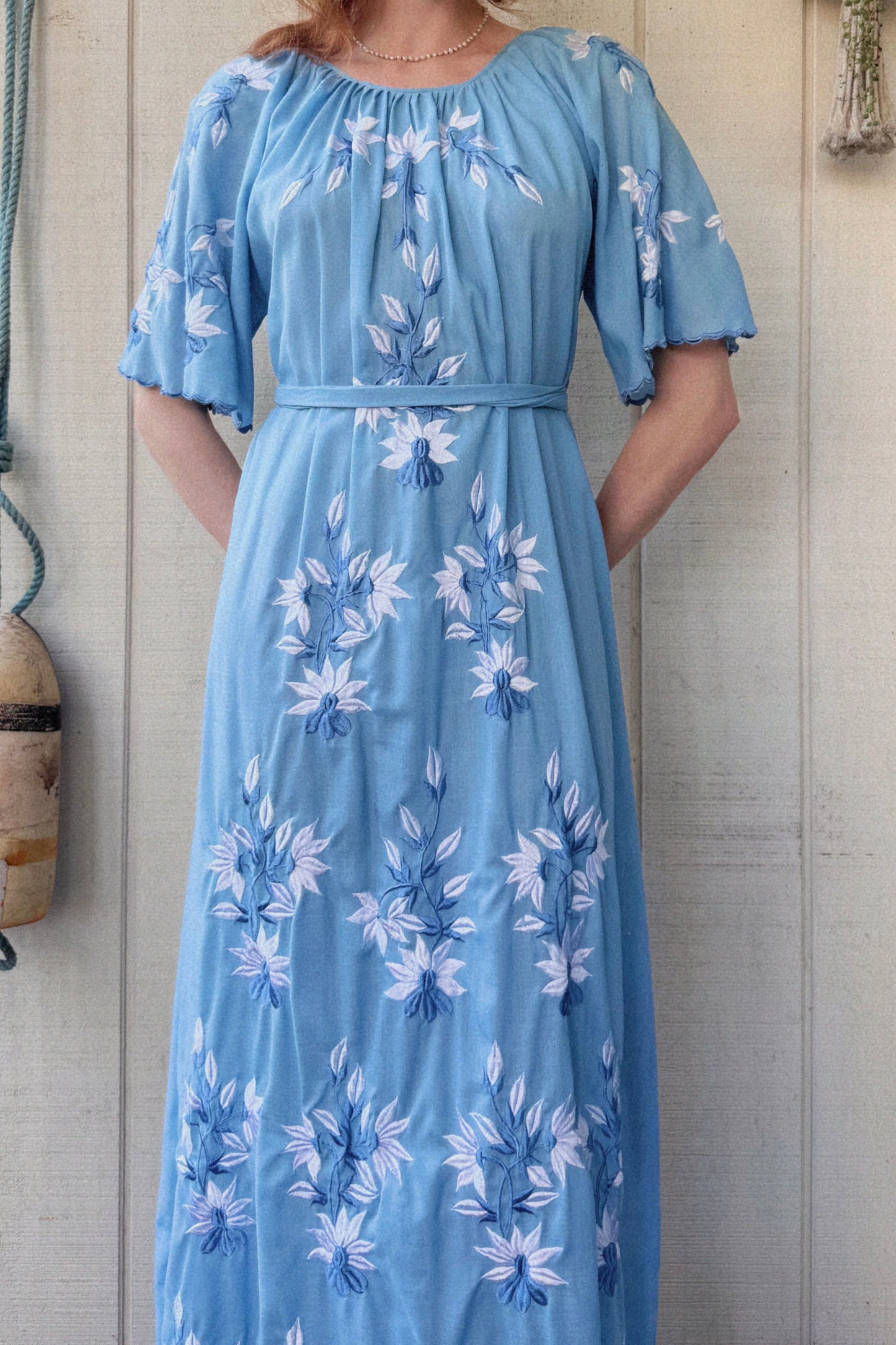 The Eva Embroidered Maxi Dress