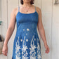 The Odette 1990s Denim Mini Dress
