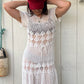 The Evangeline 1970s Crochet Dress