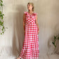 The Annette 1970s Handmade Gingham Dress