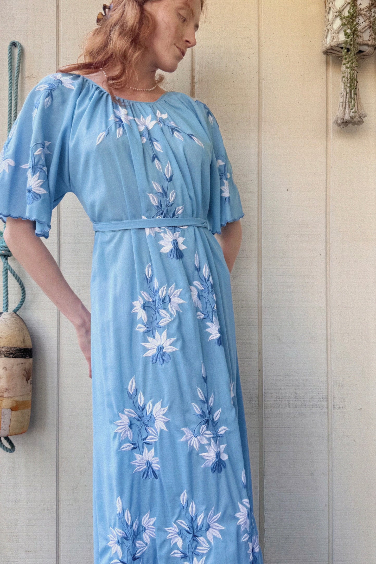 The Eva Embroidered Maxi Dress