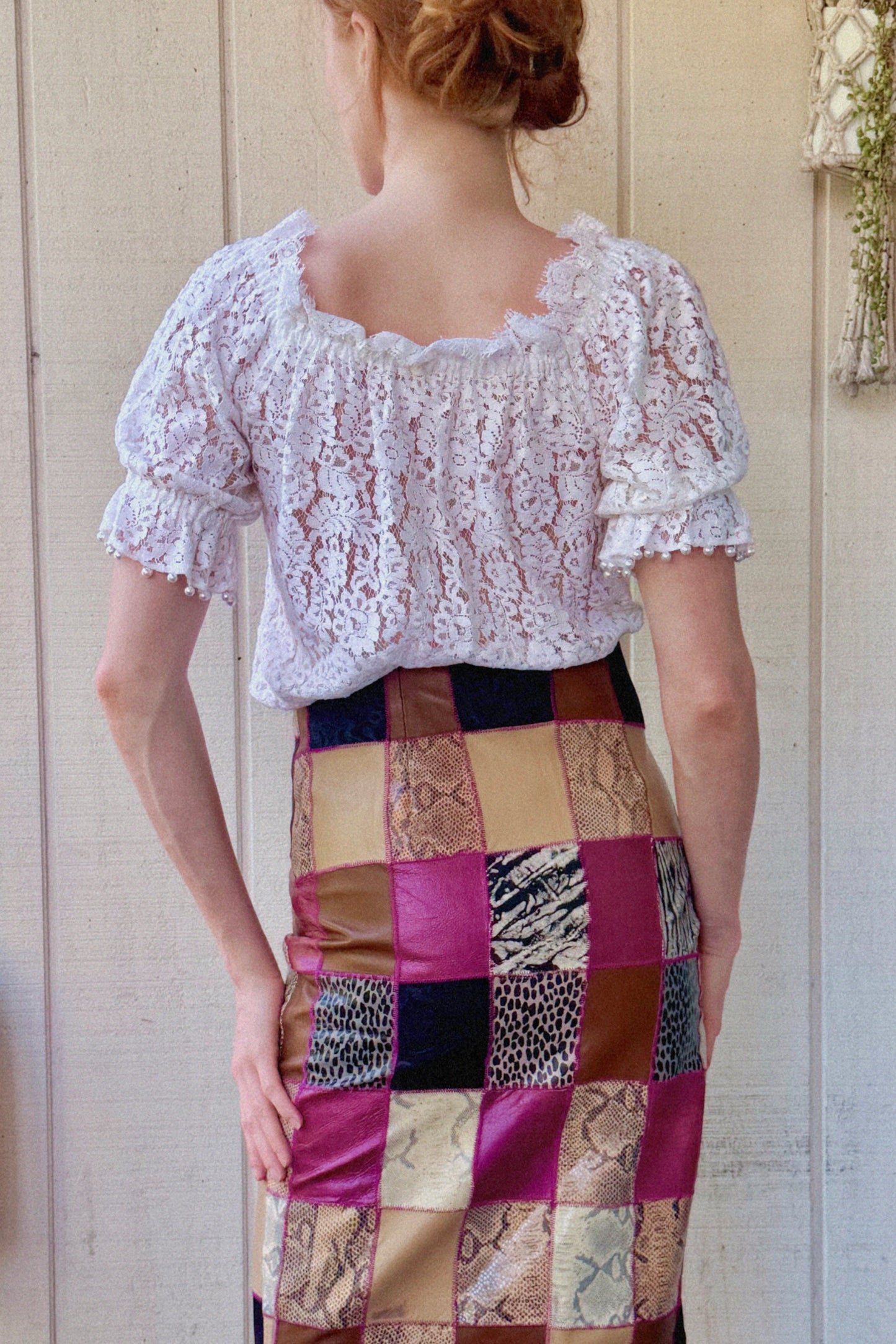 The Laurel 1980s Lace Top