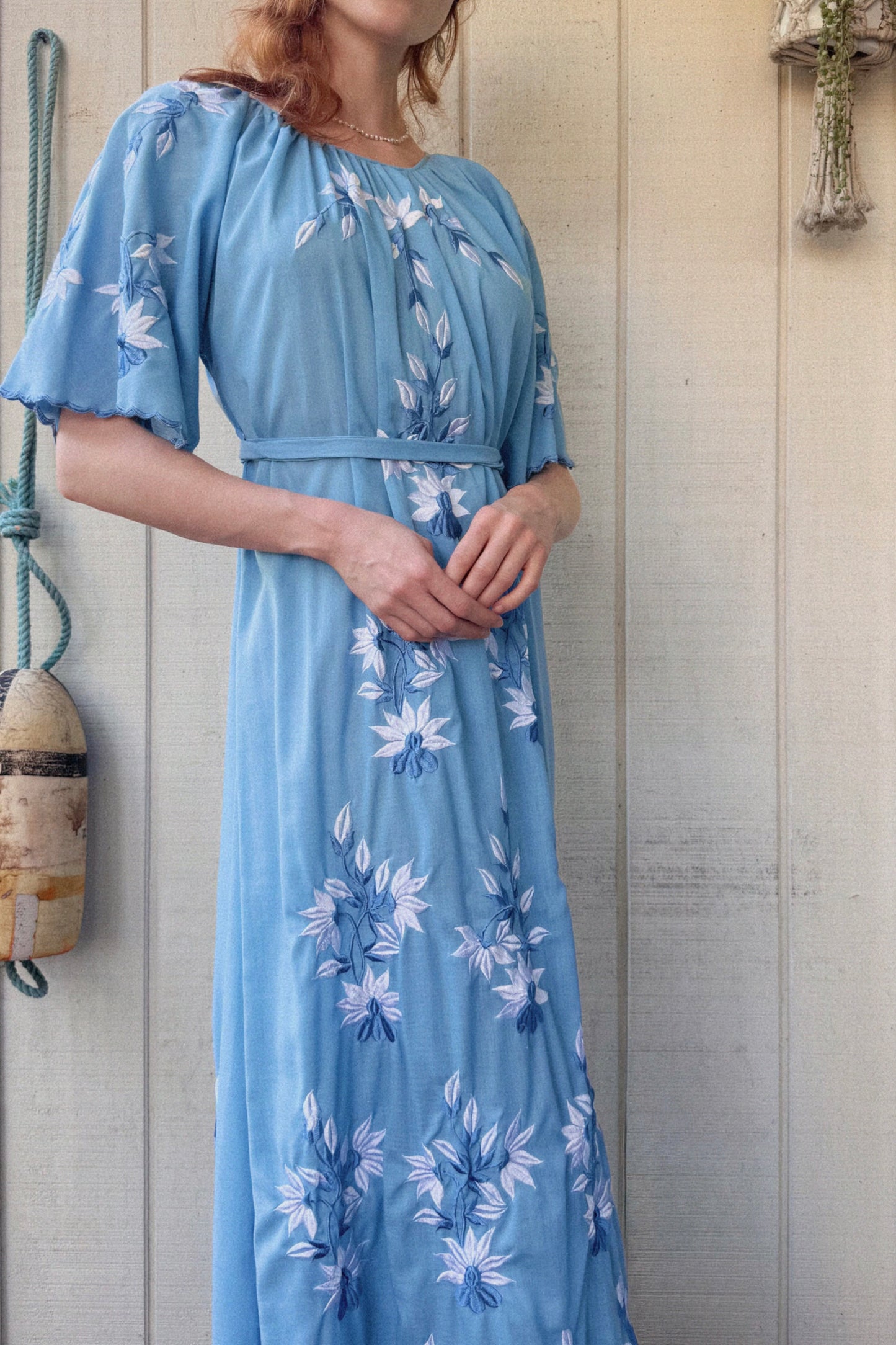 The Eva Embroidered Maxi Dress