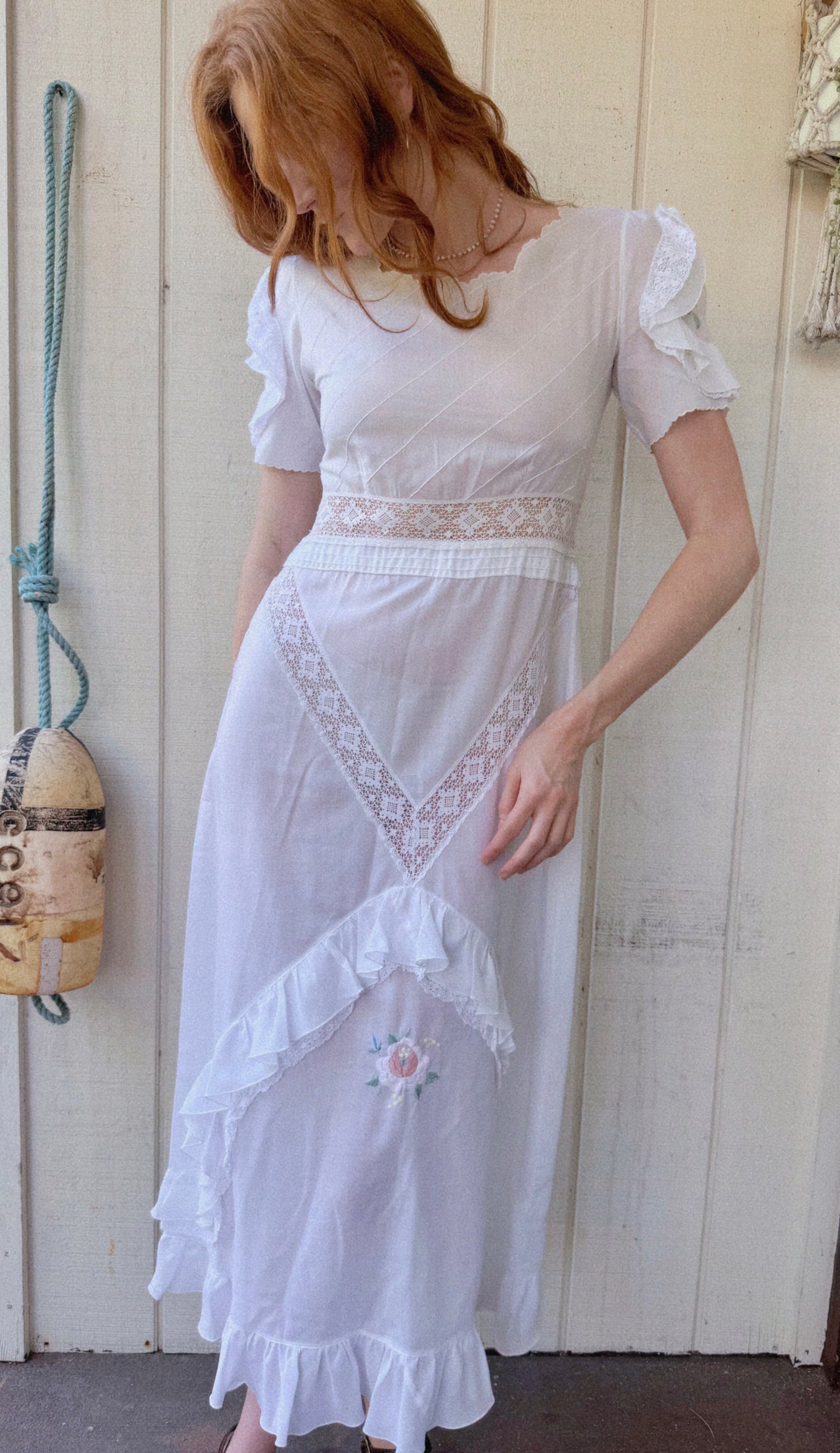 The Sylvie 1970s Handmade Cotton Dress