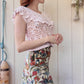 The Reese 1990s Ruffle Crochet Top