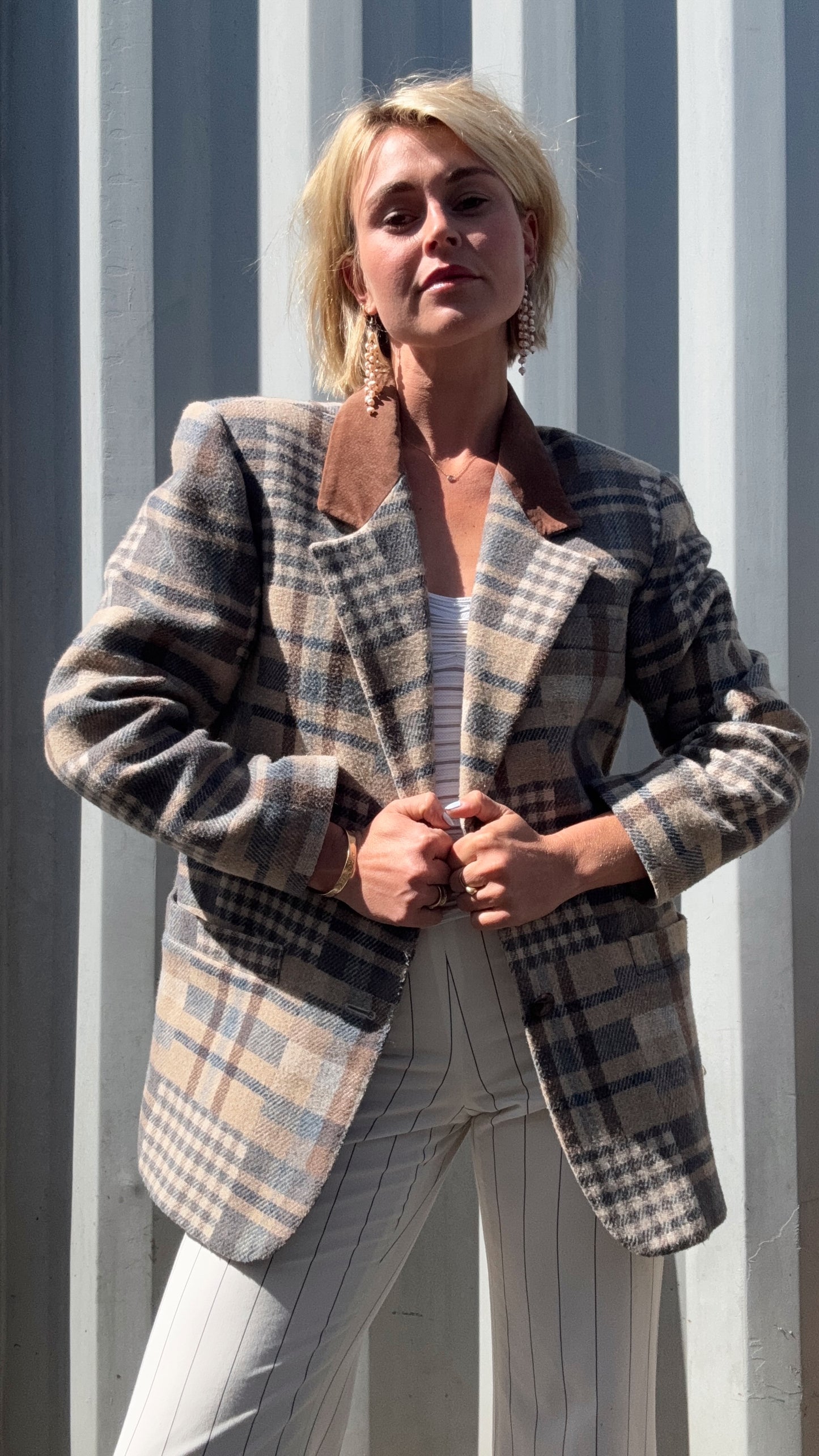 The Pippa Plaid Blazer